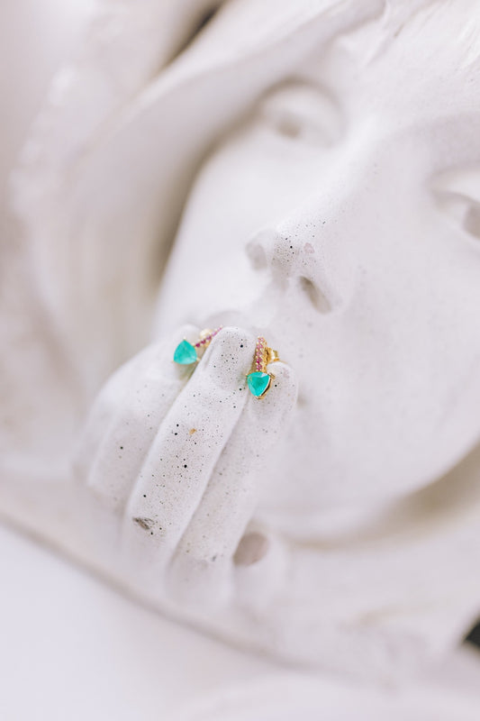 Drop Triangle Studs