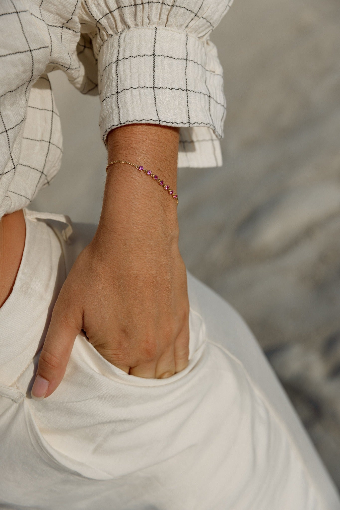 Delicate Pink Bracelet