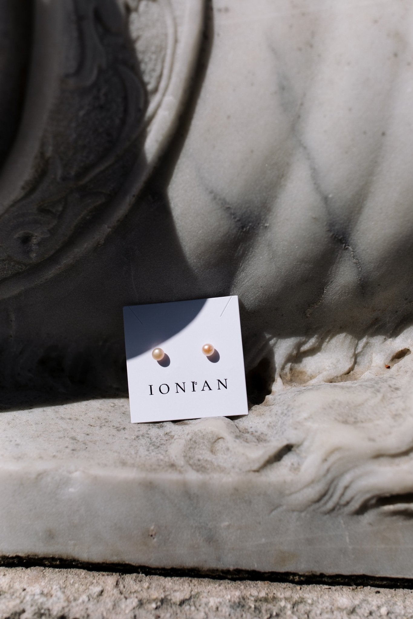 Pink Freshwater Pearl Stud Earrings - Ionian I.D